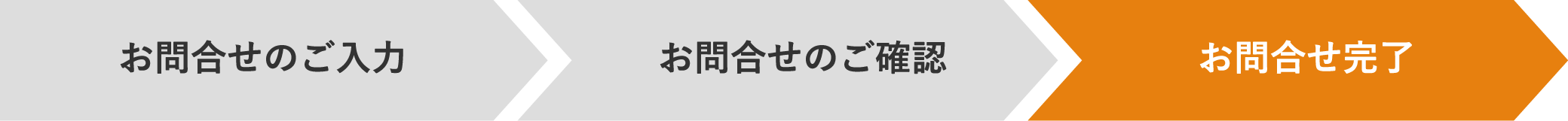 お問合せ完了